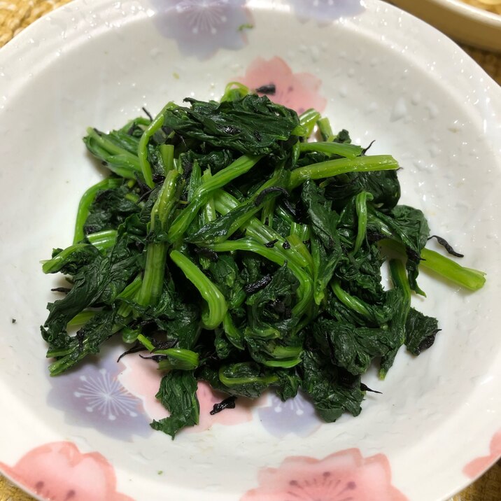 ほうれん草とひじきの和え物